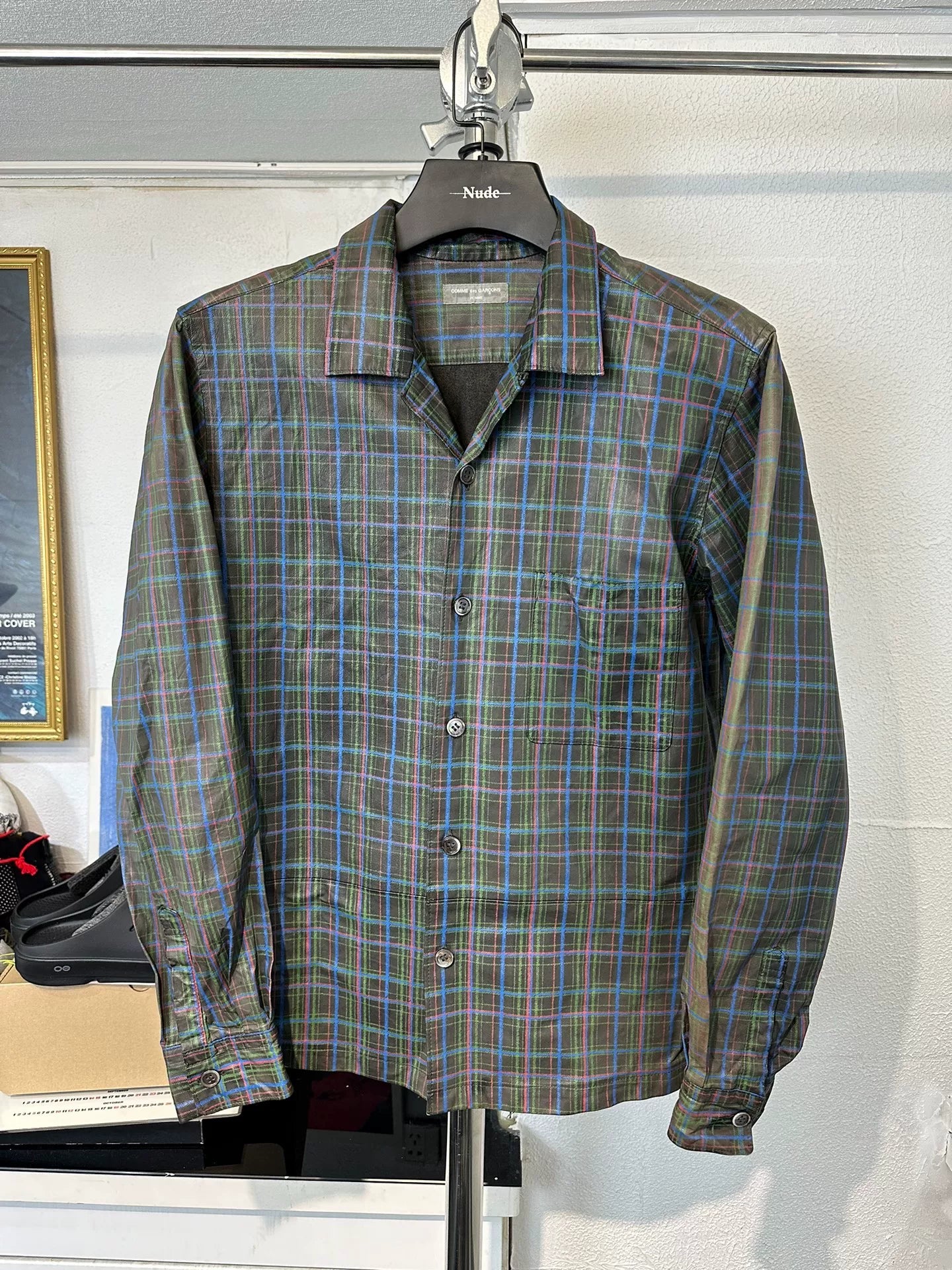 Comme des Garcons Plaid Shirt Jacket
