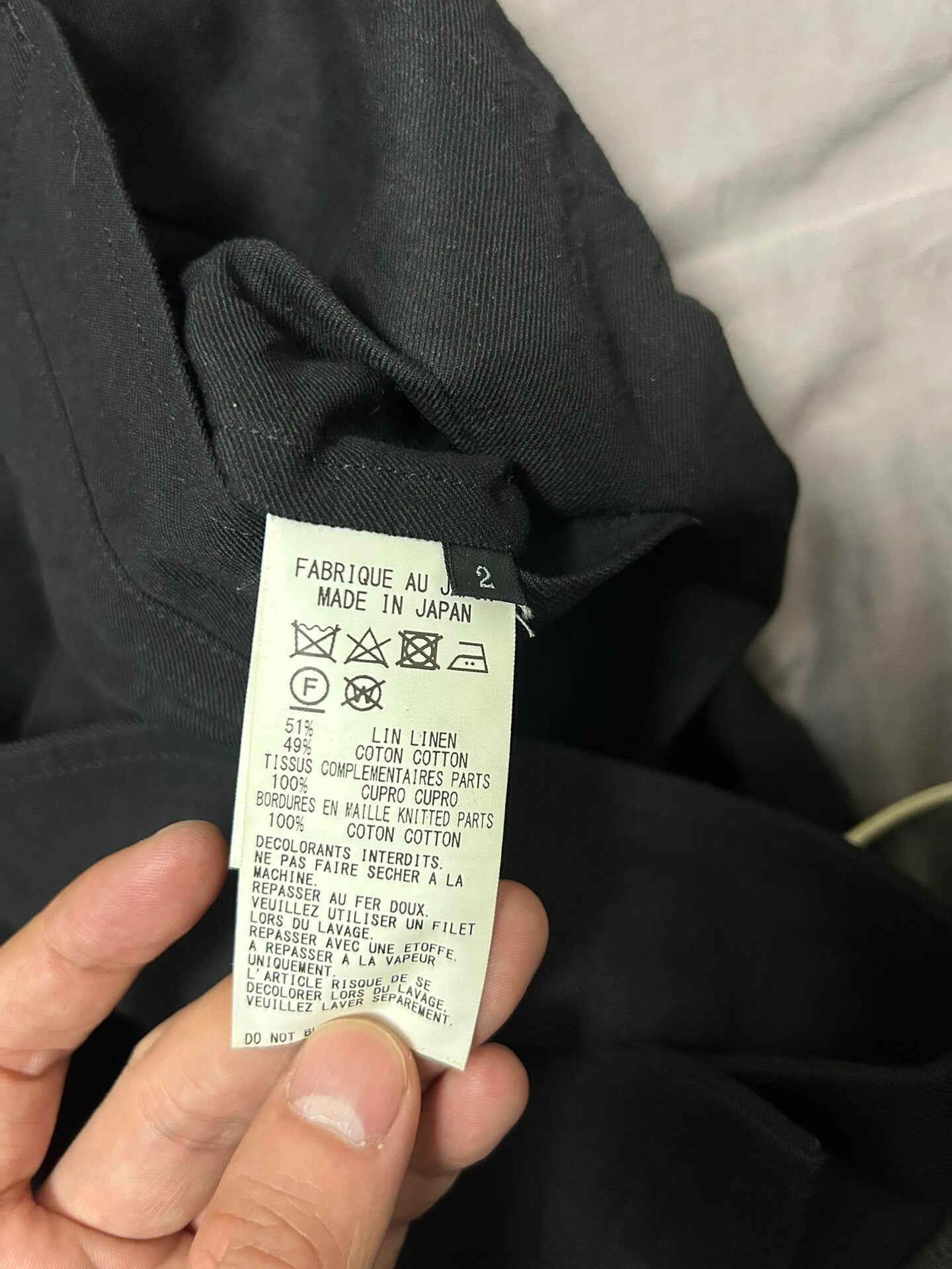 Yohji Yamamoto Linen Trench Coat