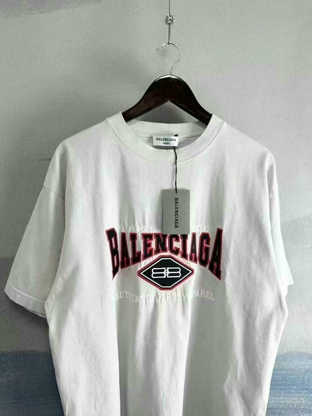 balenciaga gray batman short sleeve t-shirt