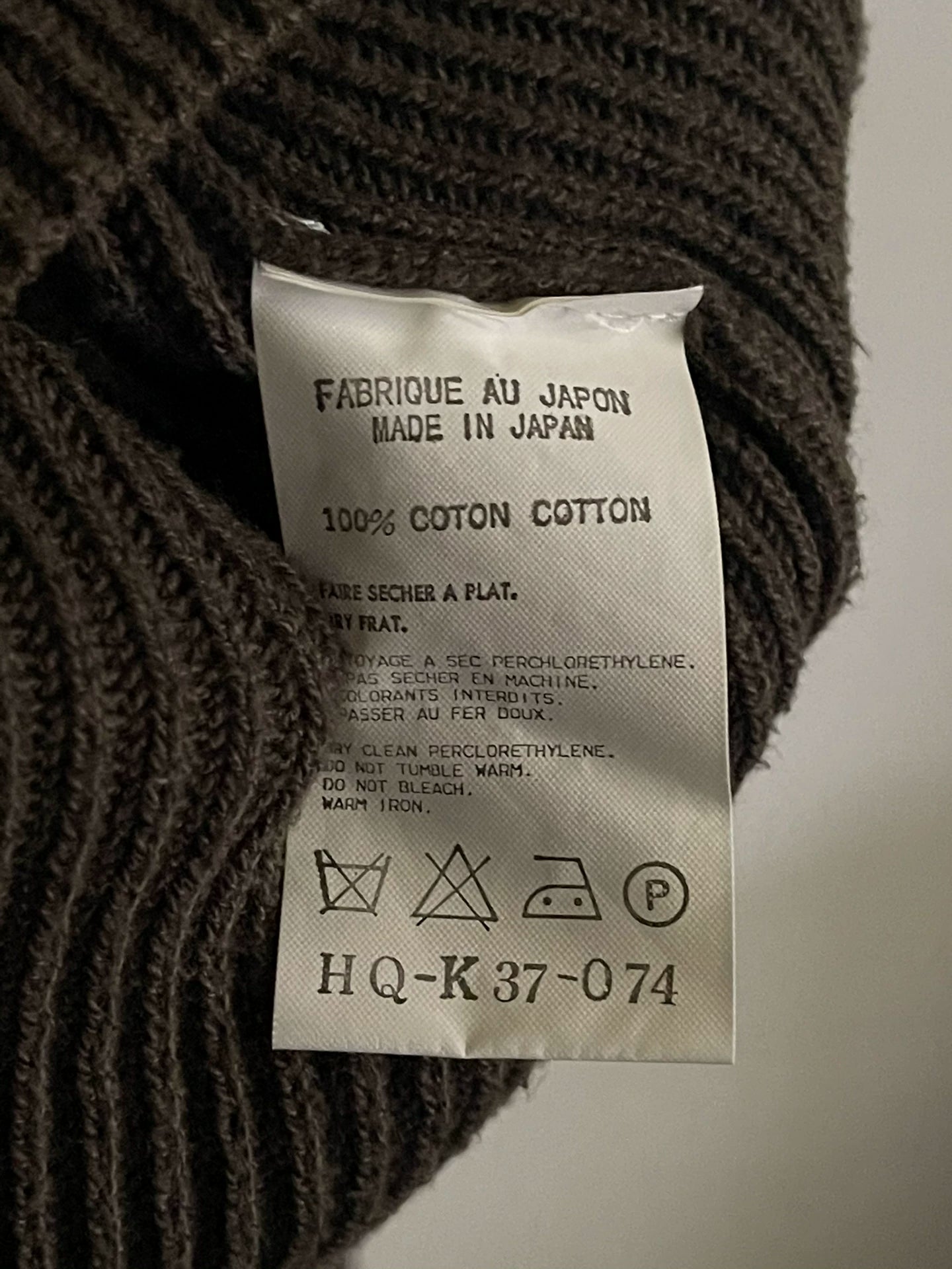Yohji Yamamoto Button Shoulder Sweater