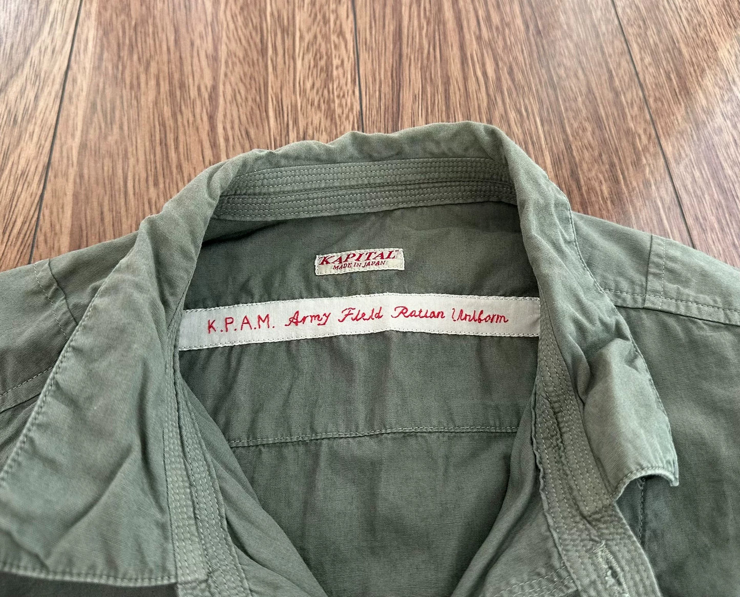 kapital long sleeve military shirt