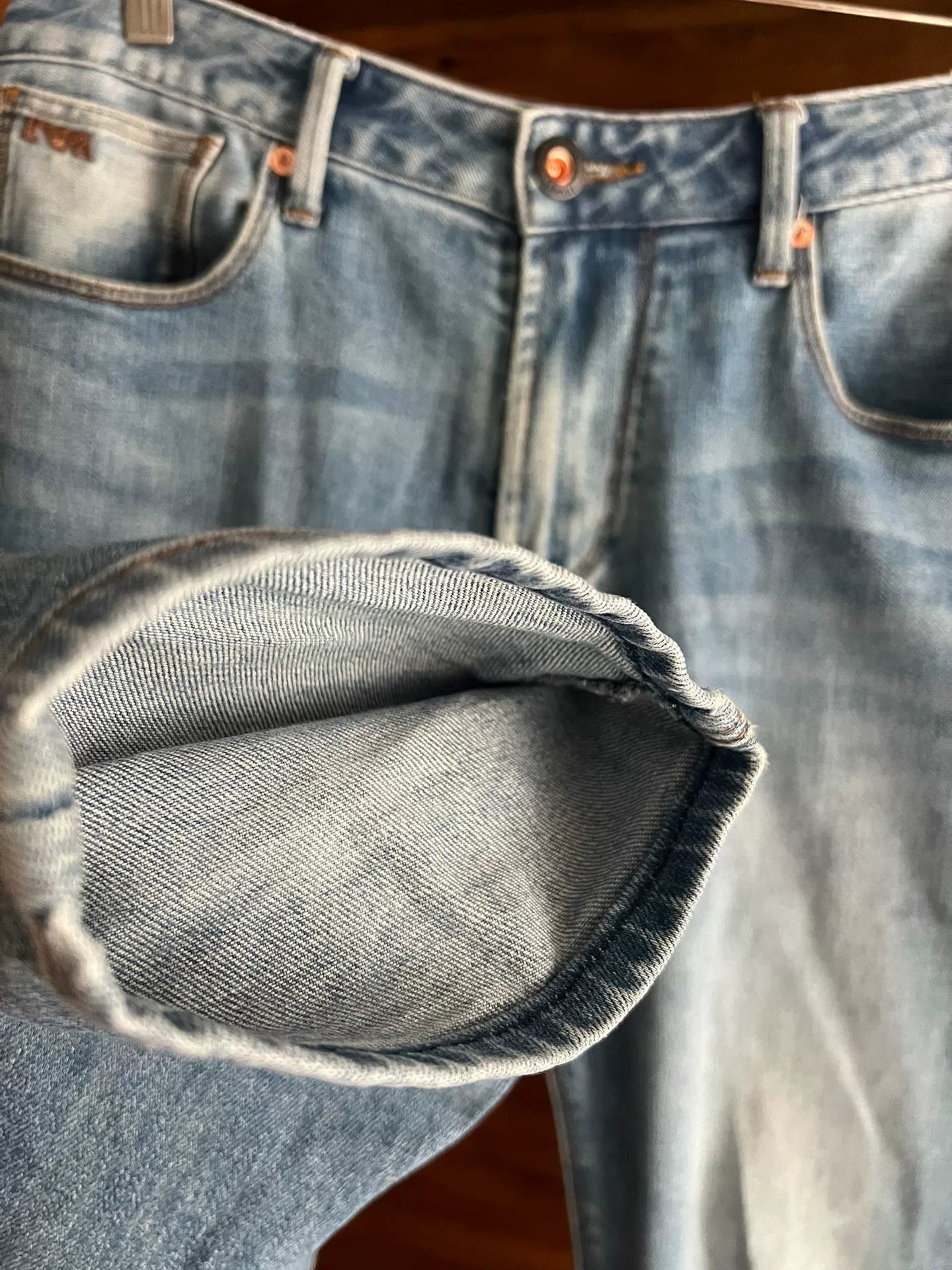 Emporio Armani Water-Washed Denim Jeans