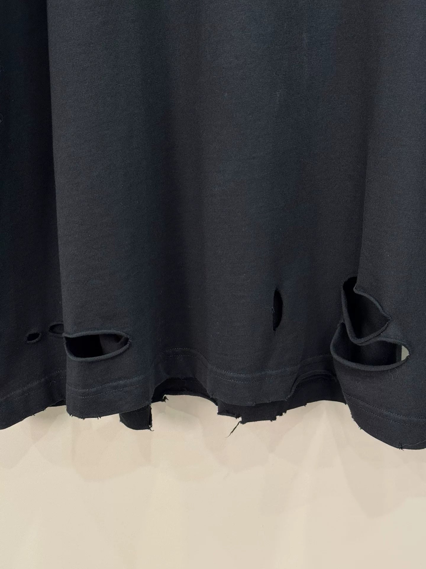 Balenciaga Distressed Print Short Sleeve T-shirt