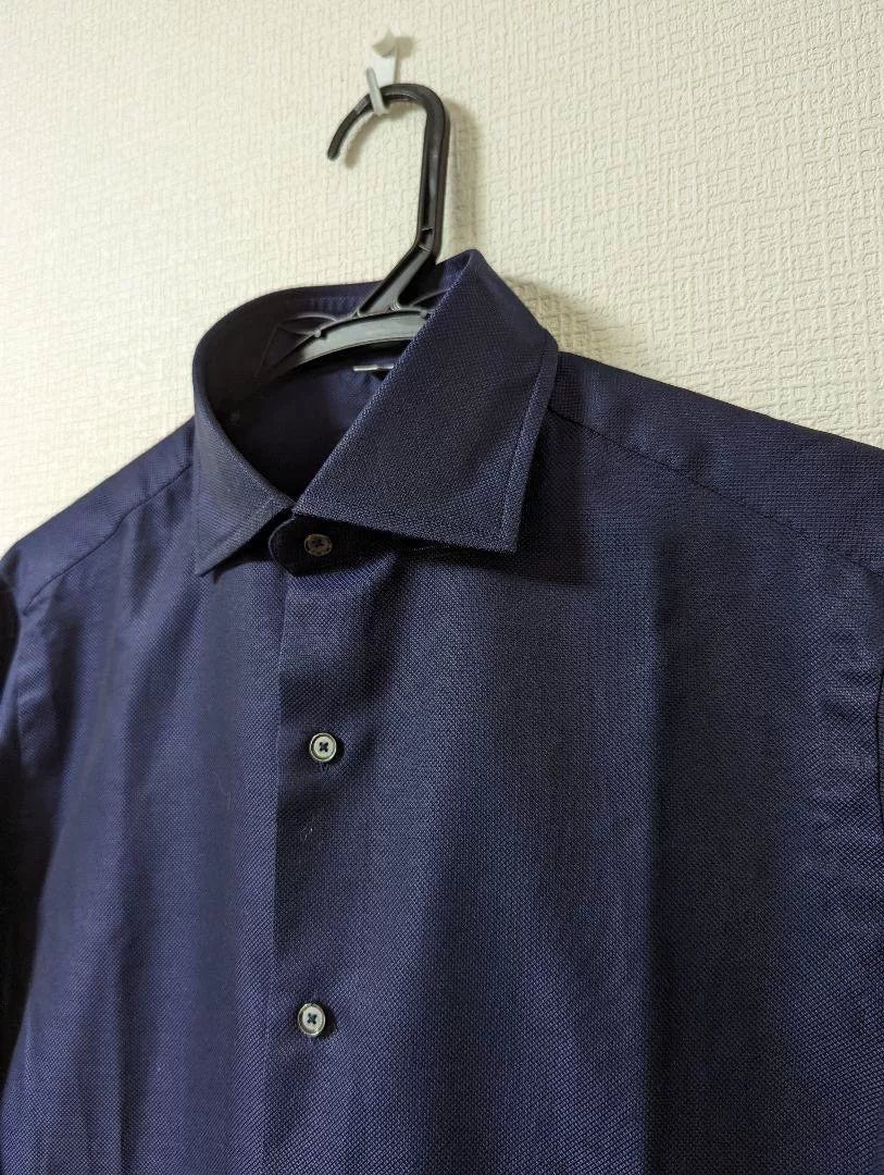 navy long sleeve shirt by stile latino