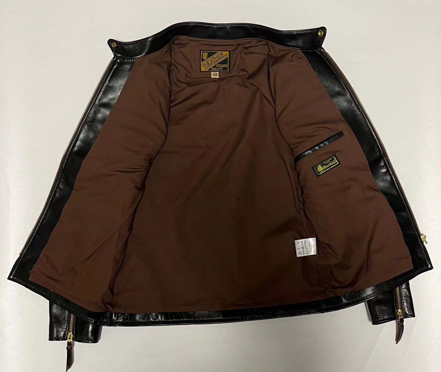 black leather jacket by Y'2 Leather