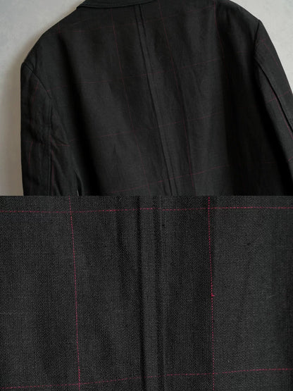 Yohji Yamamoto Linen Pattern Coat 23SS