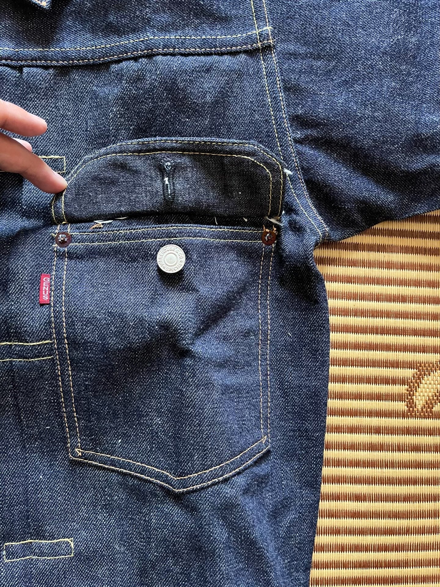 Warehouse 10th Anniversary Embroidered Denim Jacket