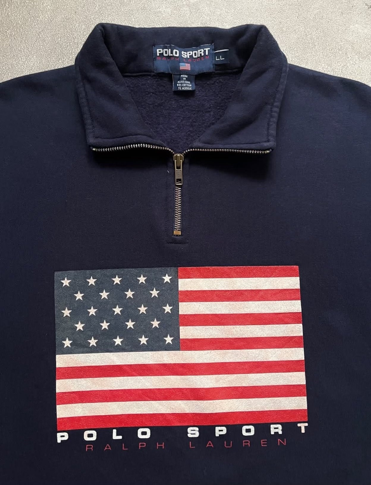 Vintage Polo Ralph Lauren 1990s Halfzip Sweatshirt
