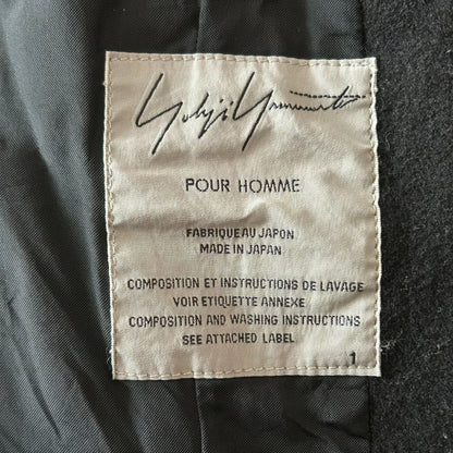 Yohji Yamamoto Zip Collar Blazer Jacket