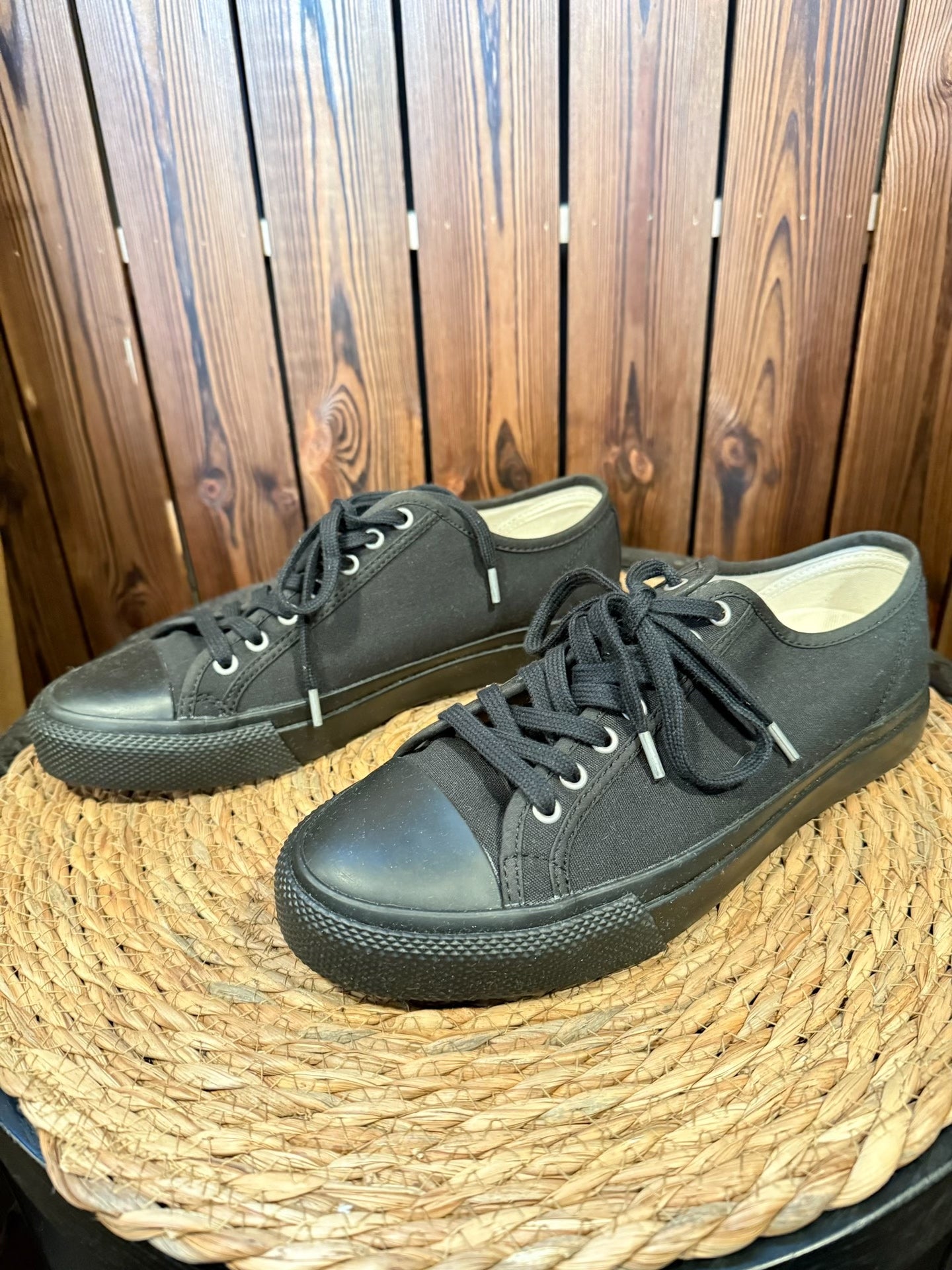 RRL Black Sailer Sneaker