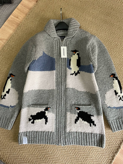 descendant manhot cowichan knit penguin sweater