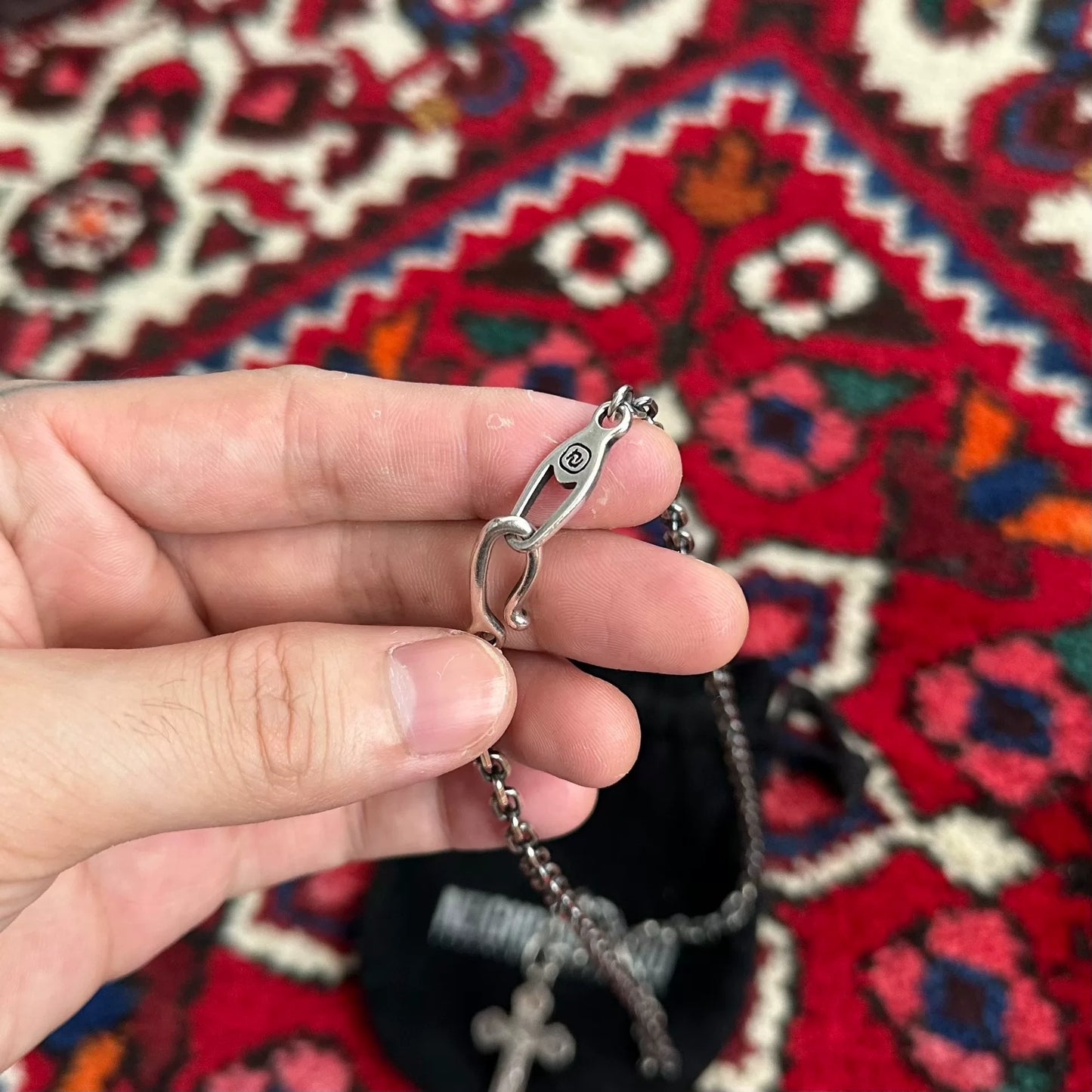 neighborhood silver cross necklace set