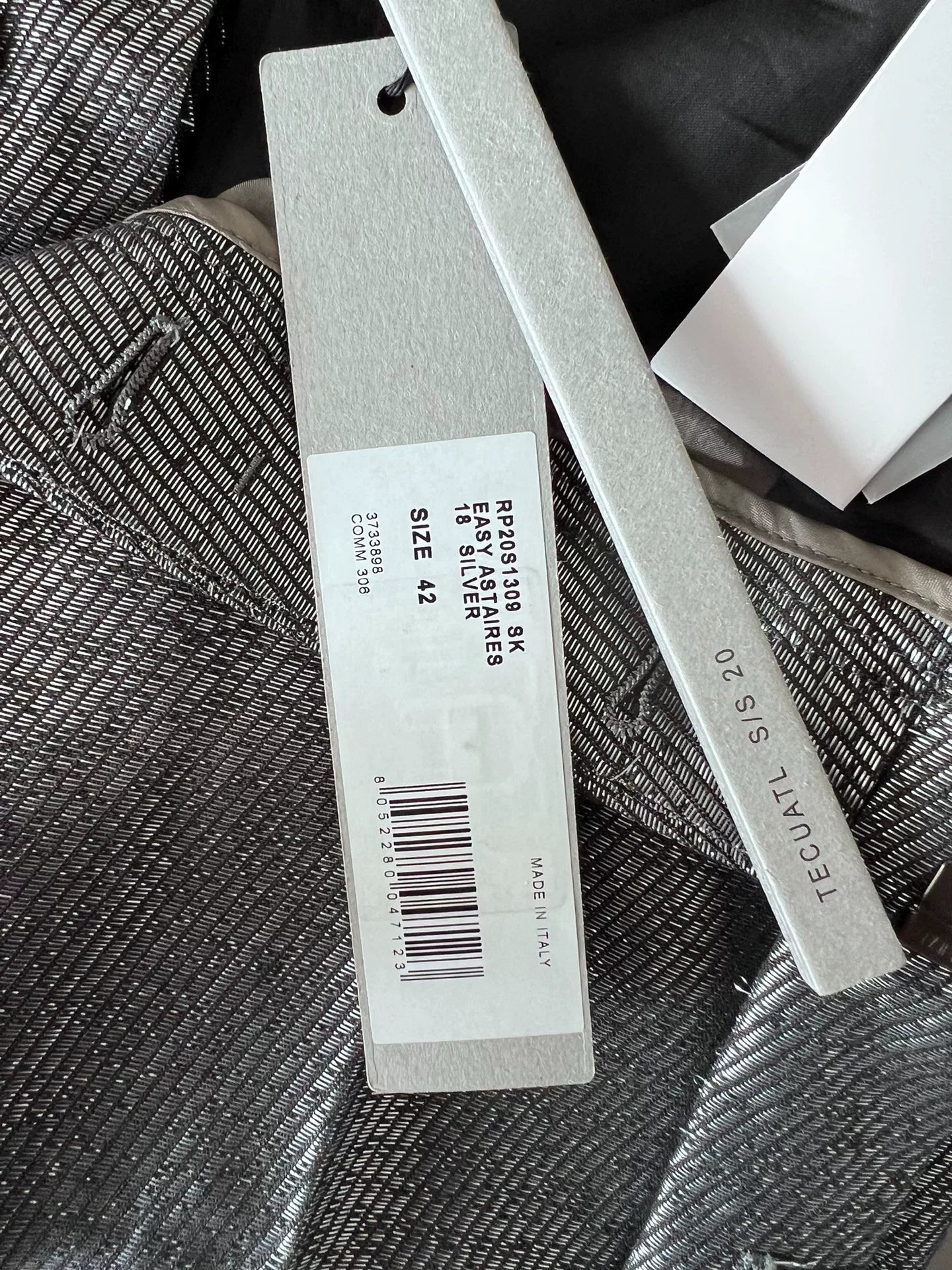 stylish silver cropped pants by rick owens