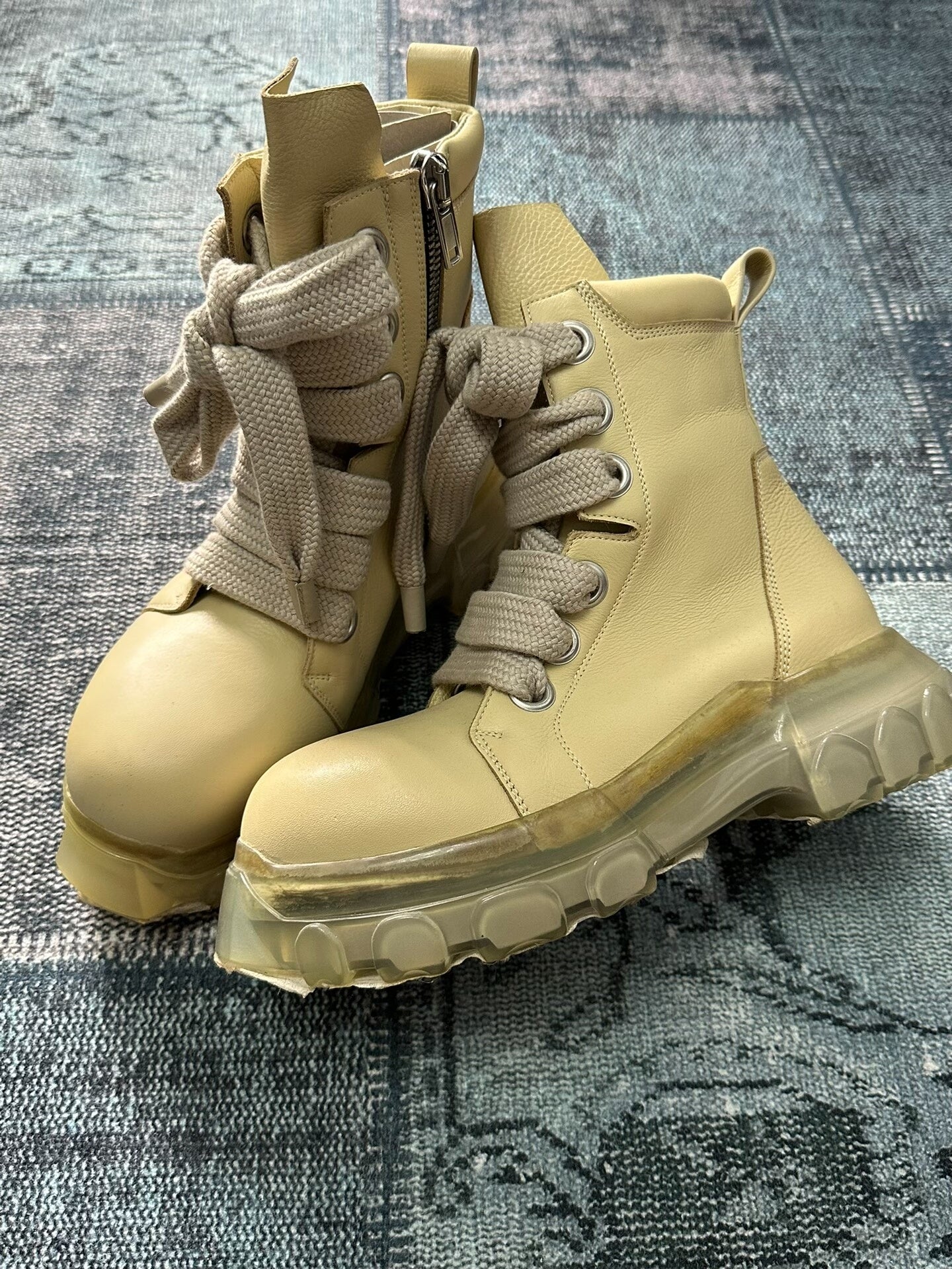 Rick Owens Chunky Sole Military Boots