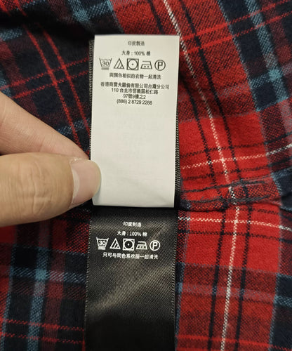 Ralph Lauren RRL Red Black Plaid Shirt