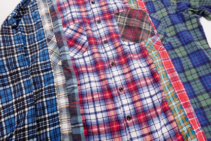 NEEDLES Rebuild 7 Cut Flannel Shirt