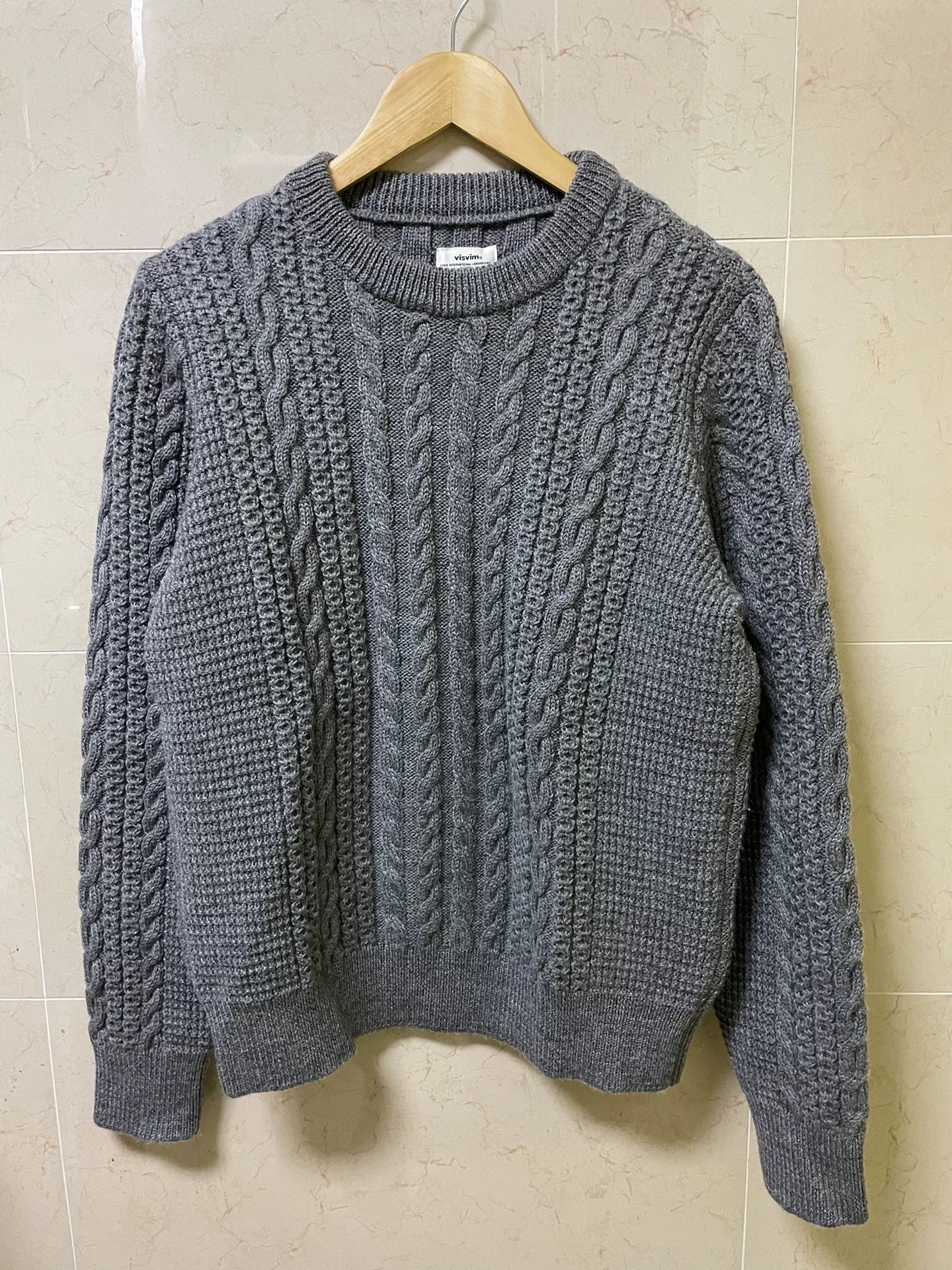 visvim Fisherman Cable Knit Sweater 18AW