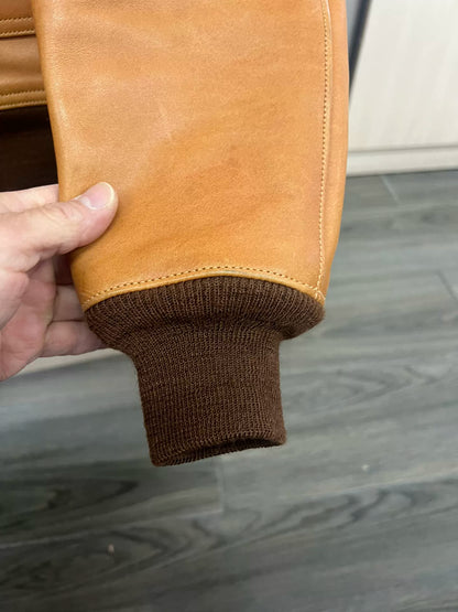 Classic Brown Leather Jacket Freewheelers A1