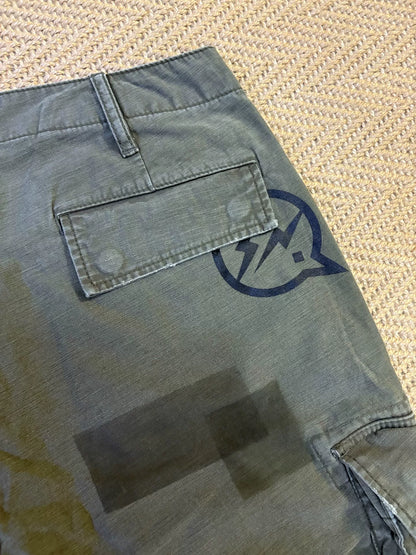 denim cargo pants by vanquish & fragment