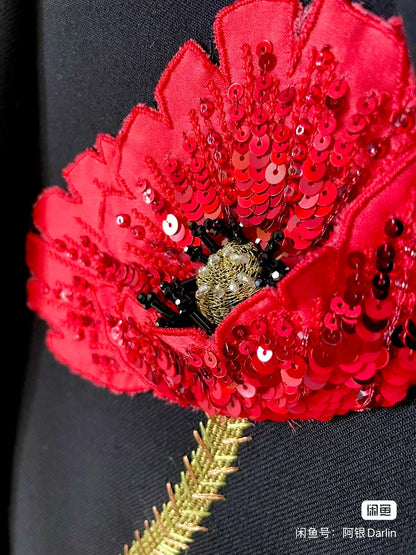 Saint Laurent One-of-a-Kind Black Blazer