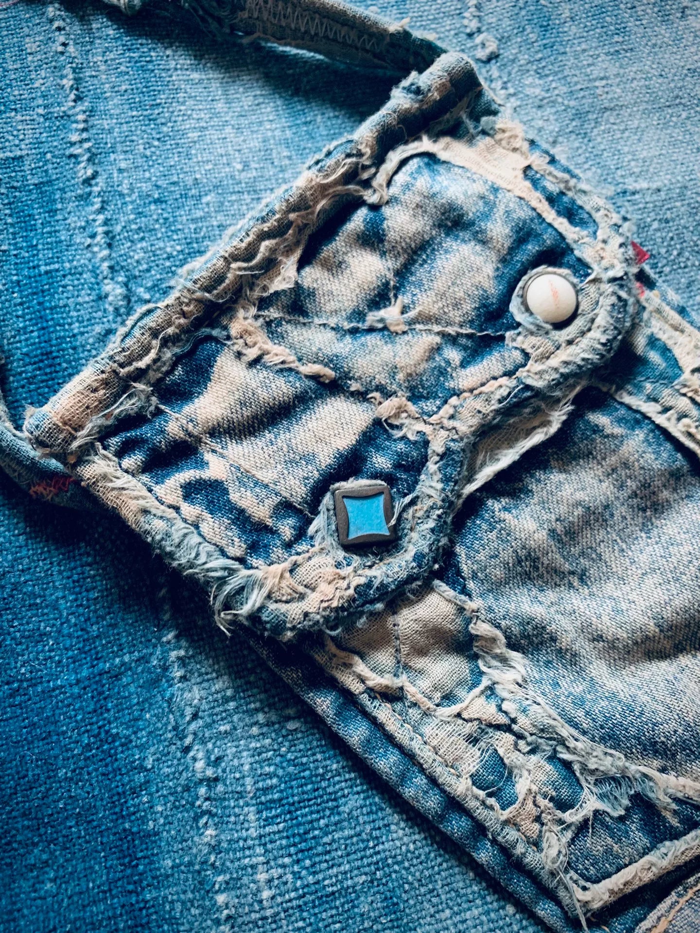 Kapital Denim Remake Card Pouch
