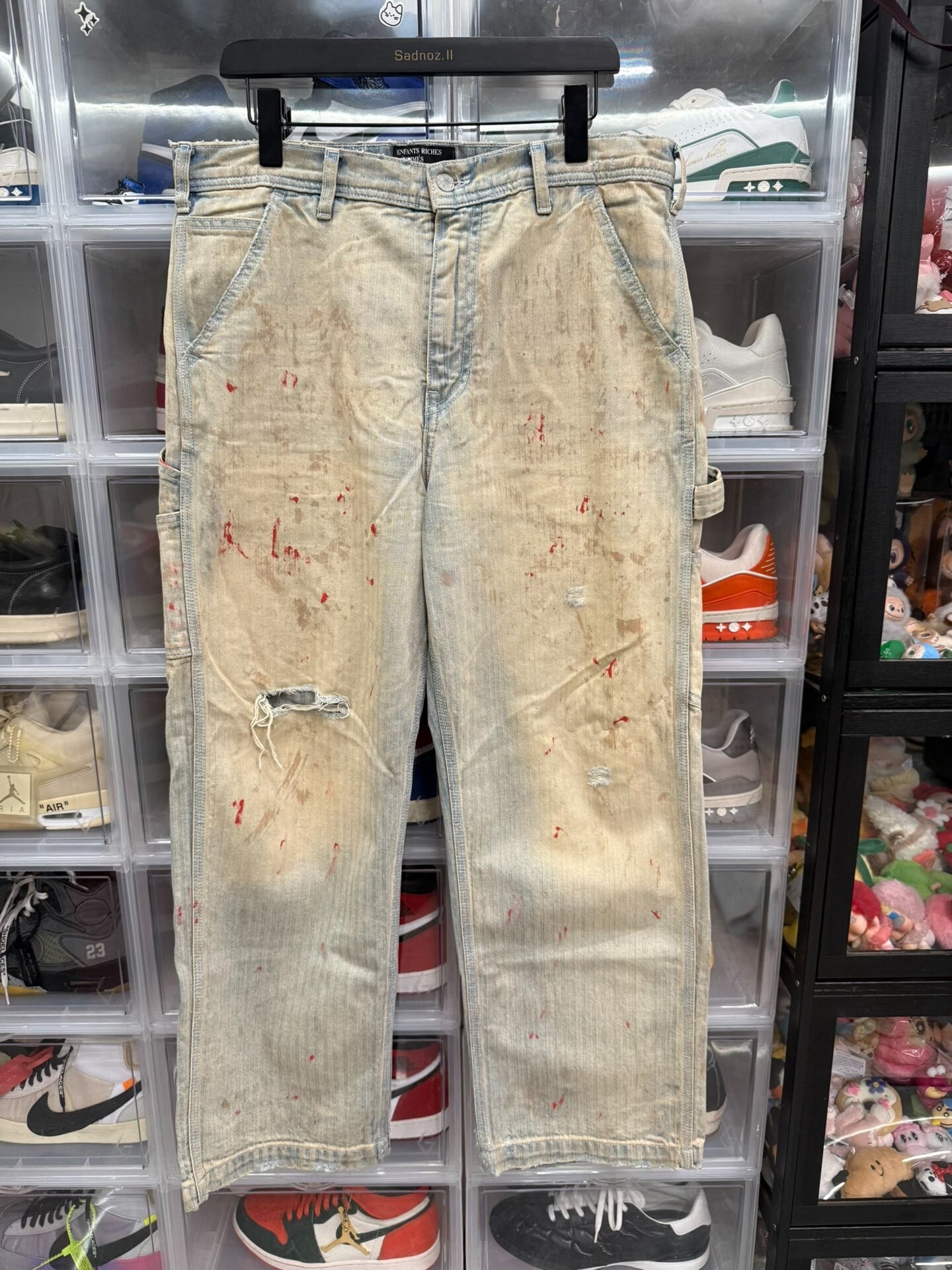 Enfants Riches Deprimes ERD Bloodstain Stripe Cargo Pants