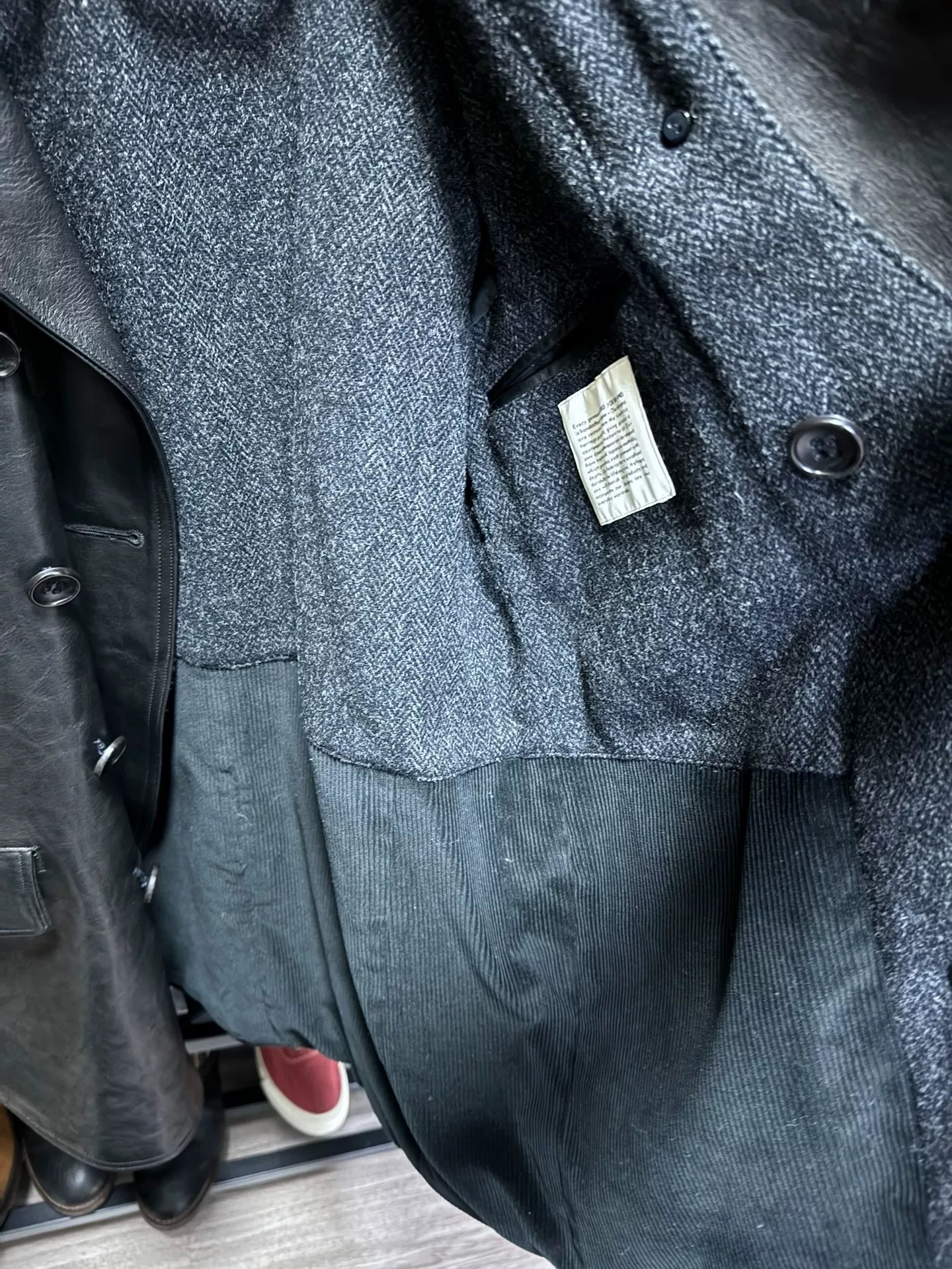 old joe double-breasted horsehide leather jacket