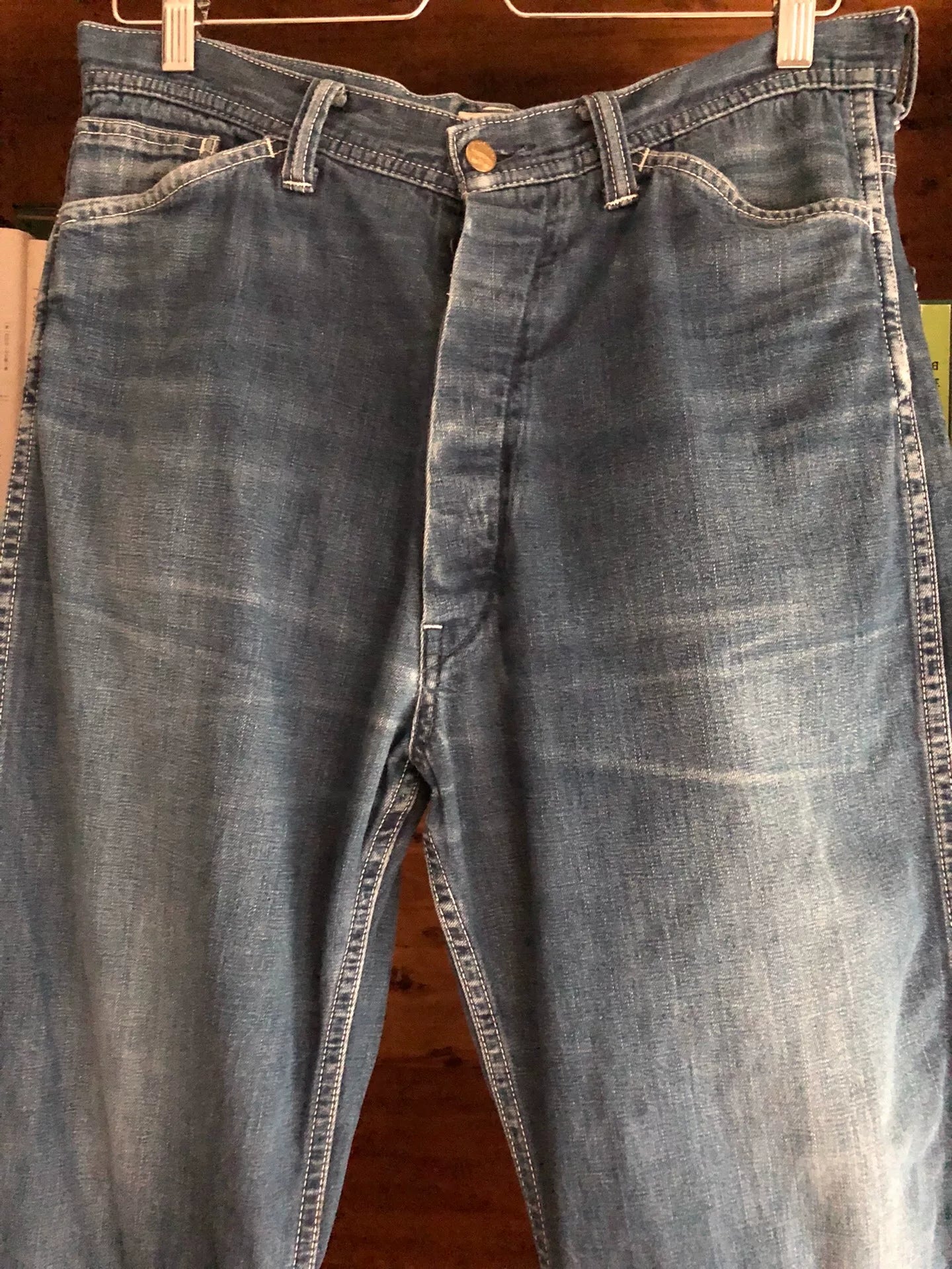 stylish straight-leg denim wide-leg pants