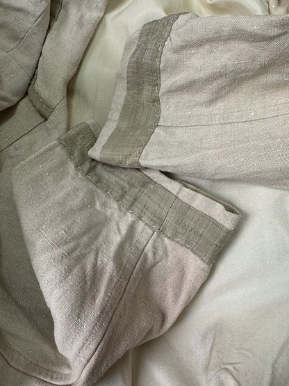 antique linen silk coat by casey vidalenc