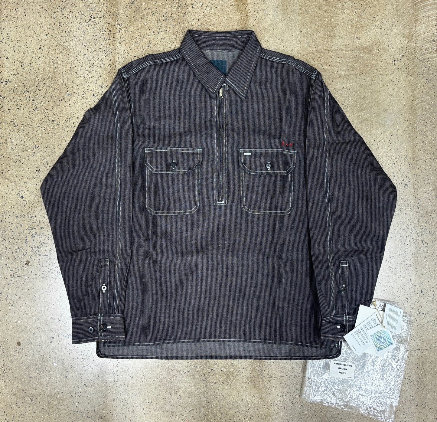 Visvim ICT Overpass L/S Half-Zip Shirt