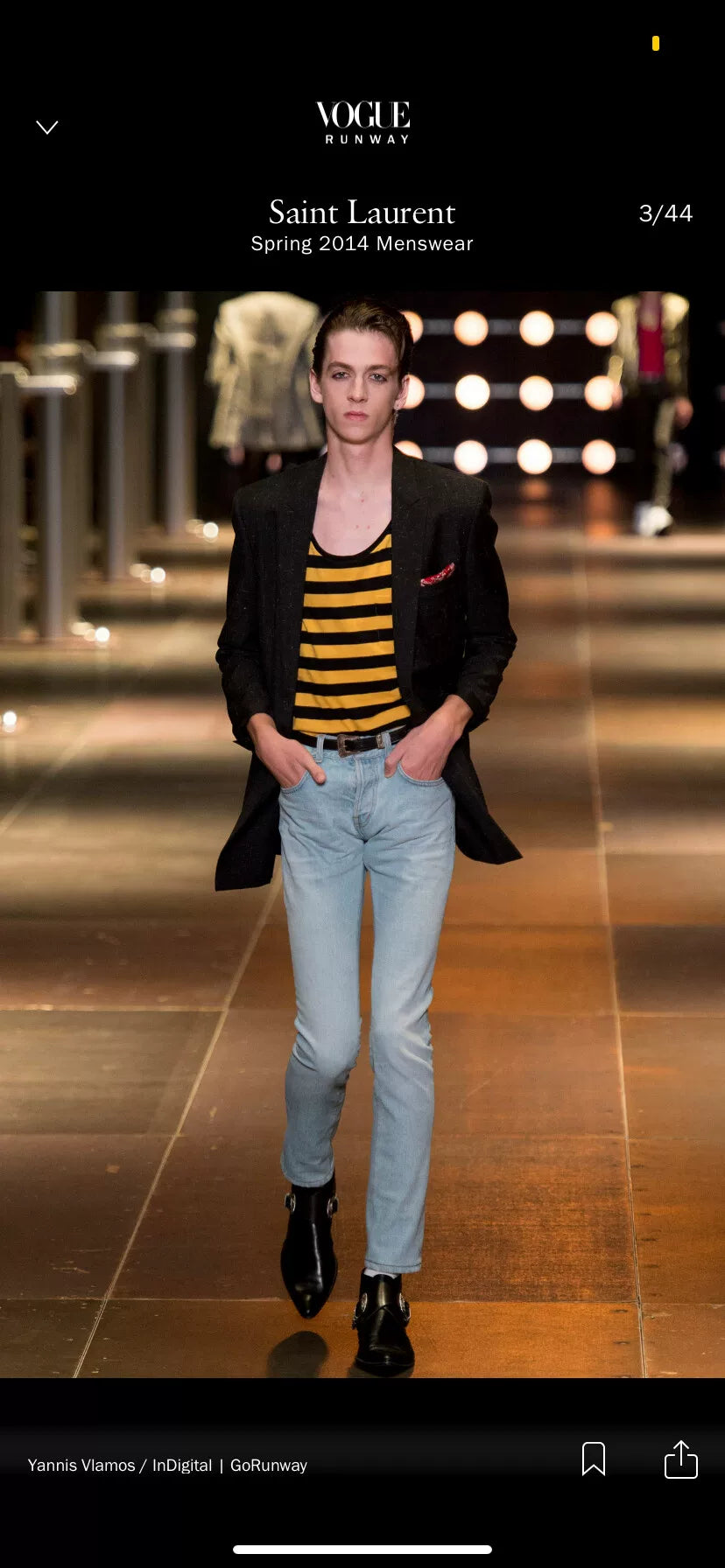 Saint Laurent 2014 Runway Boots
