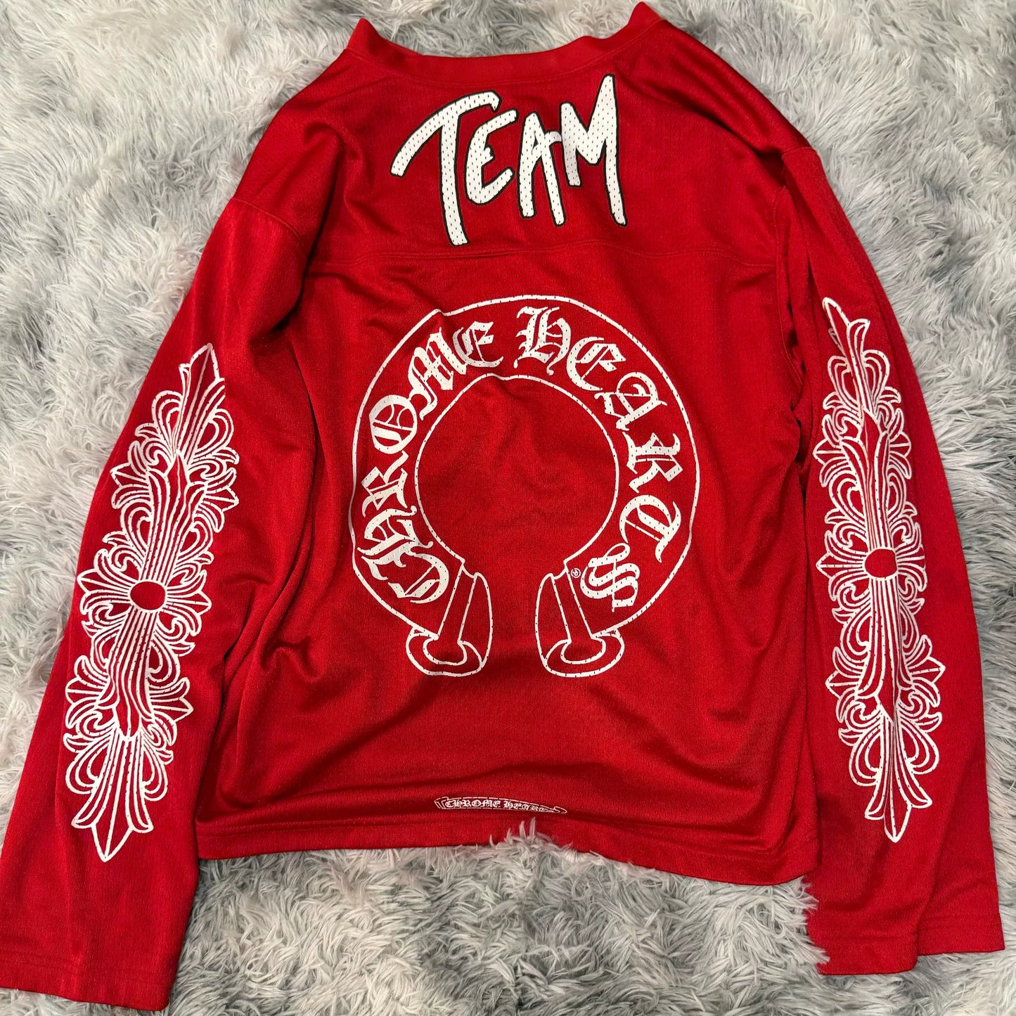 Chrome Hearts Red Graffiti Hockey Jersey