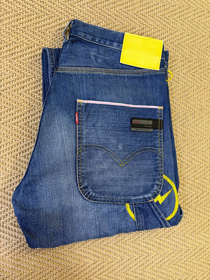 levis fenom workwear denim pants in blue