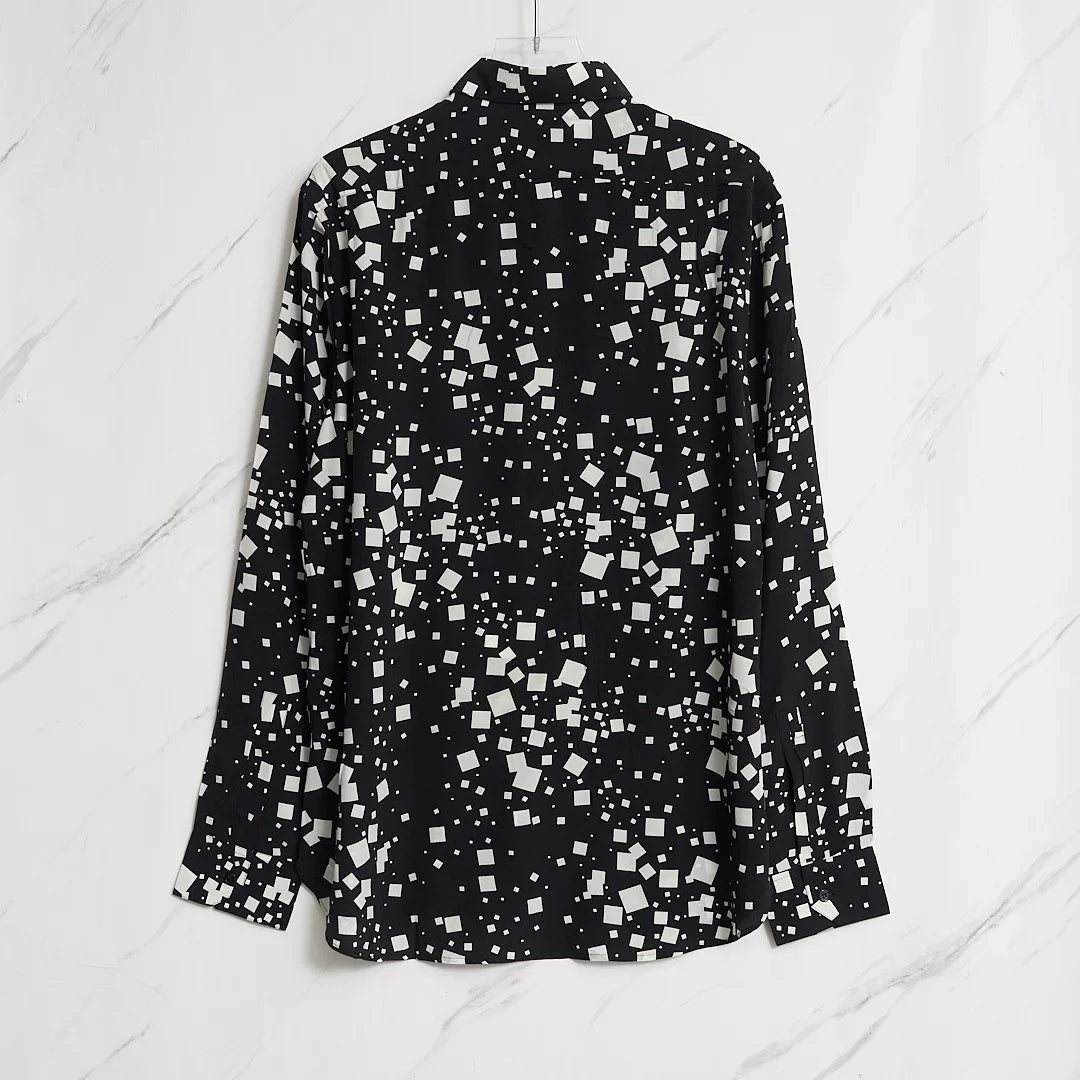 Saint Laurent Men's Square Collar Shirt