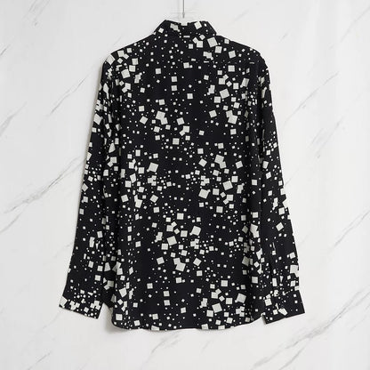 Saint Laurent Men's Square Collar Shirt