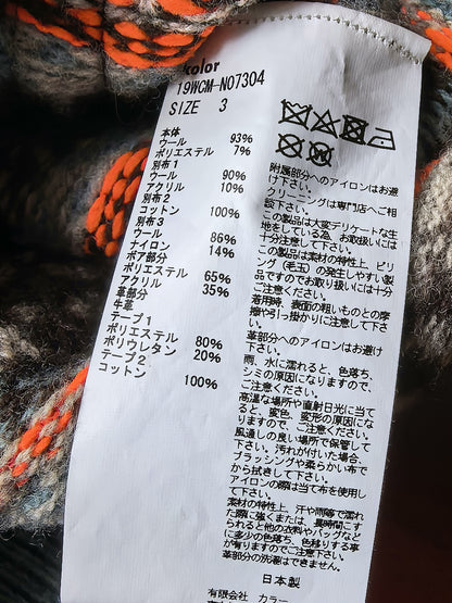 colorful wool ethnic-style functional sweater