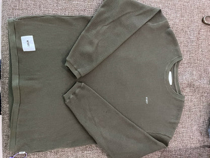 WTAPS 21ss Waffle Long Sleeve Sweatshirt