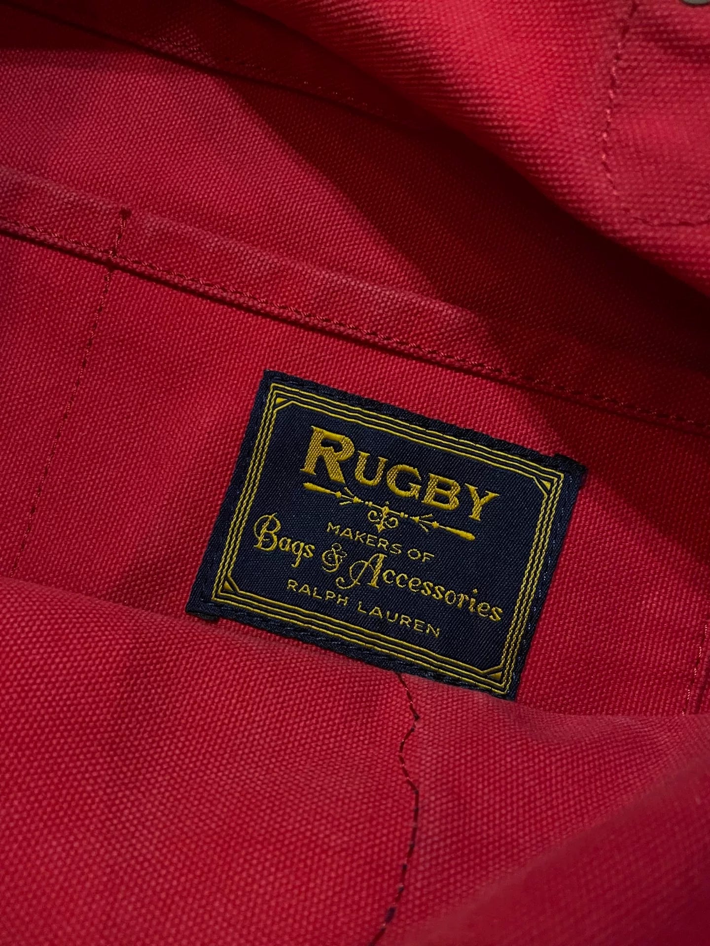 RRL Rugby Vintage Washed Red Tote
