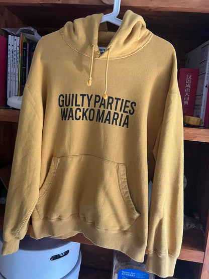 wacko maria guilty parties hoodie in yellow