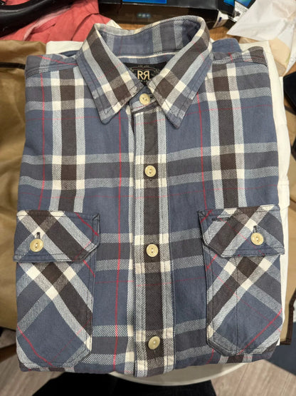 classic plaid flannel shirt by RRL
