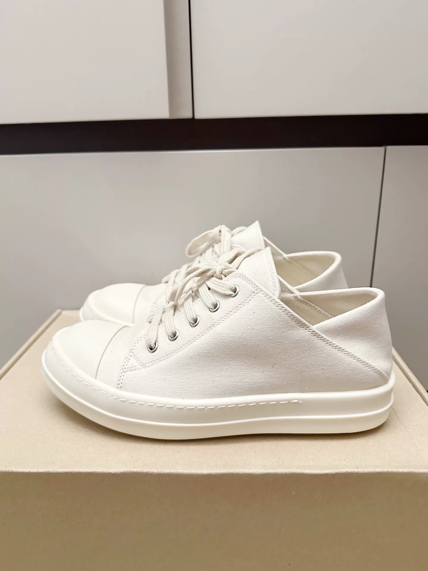 Rick Owens x Converse 24SS White Canvas