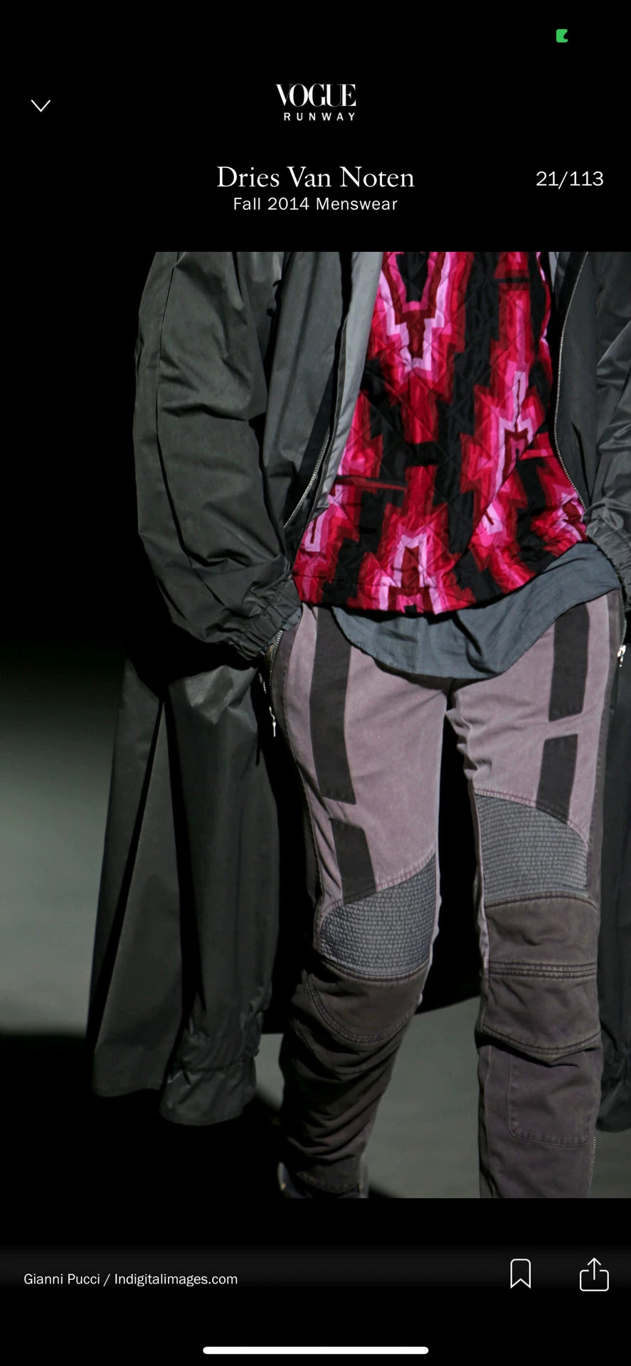 Dries Van Noten 14aw Motorcycle Pants