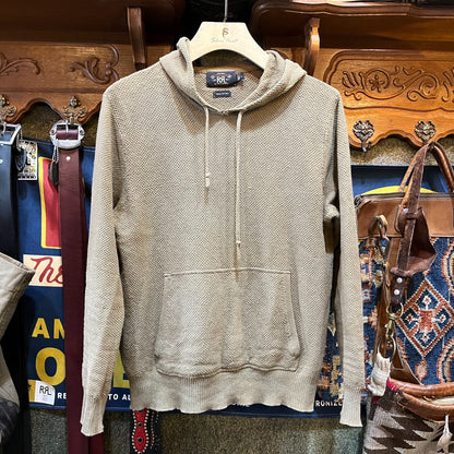 rrl double rl hooded sweatshirt beige