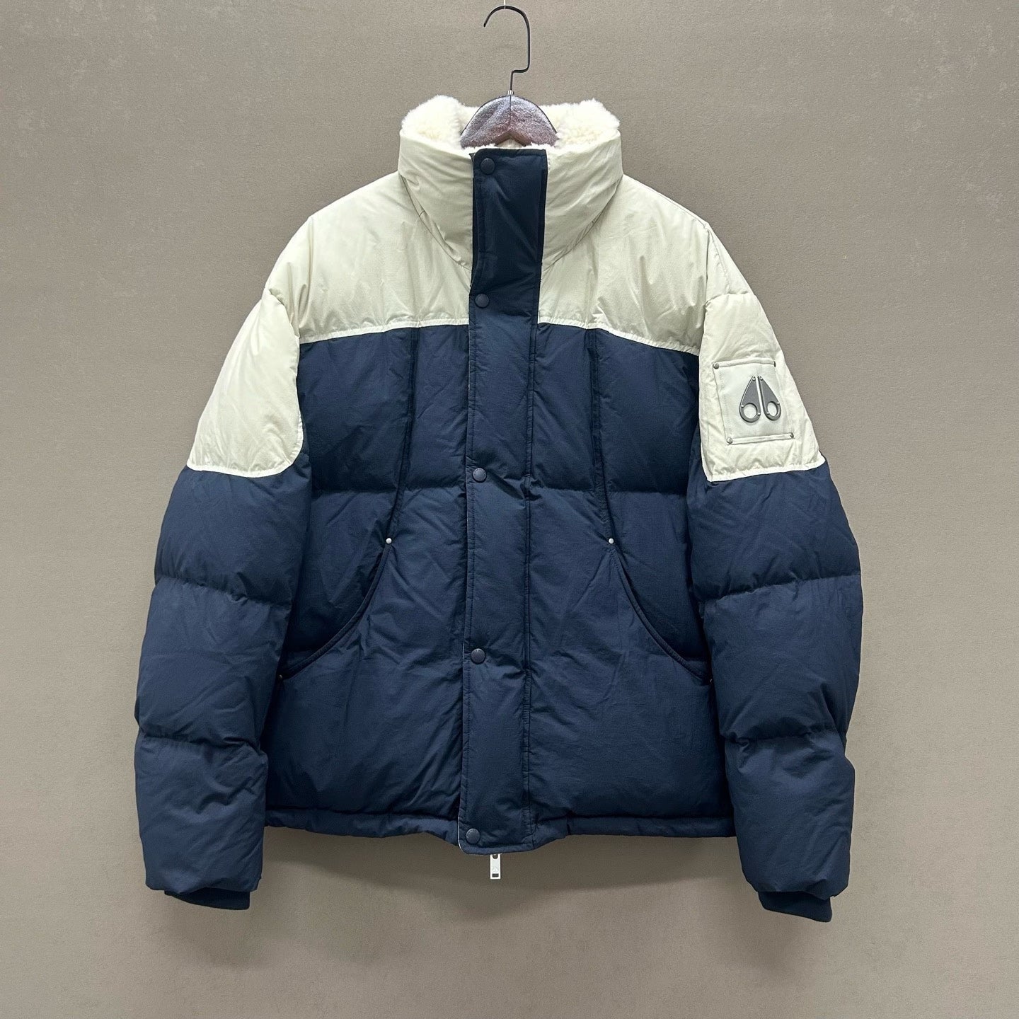 Moose Knuckles Color Block Down Jacket Size L