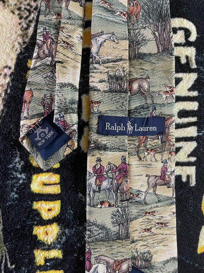 Ralph Lauren Hunting Theme Tie