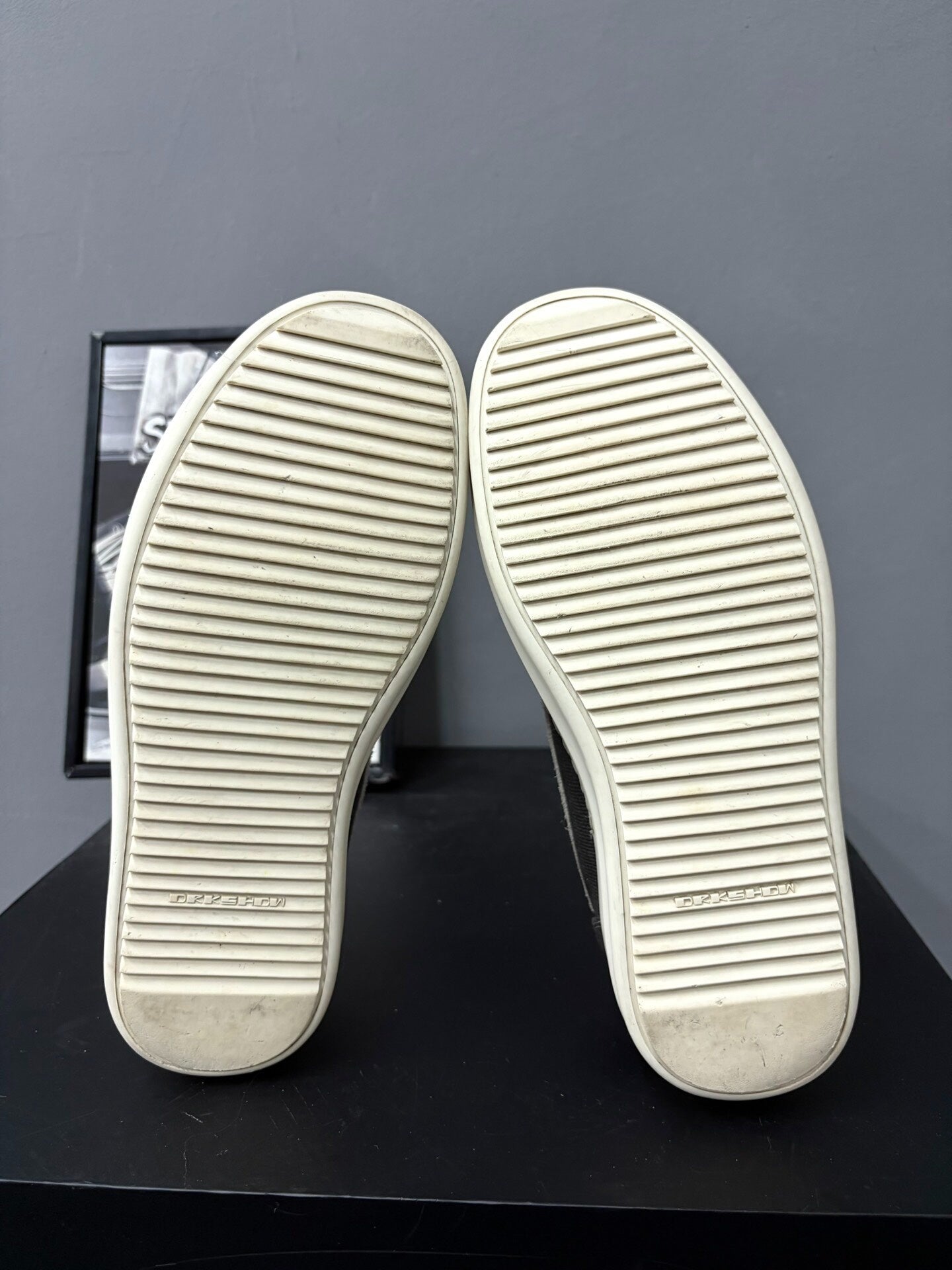 Rick Owens Drkshdw Gray Low-Top Sneakers