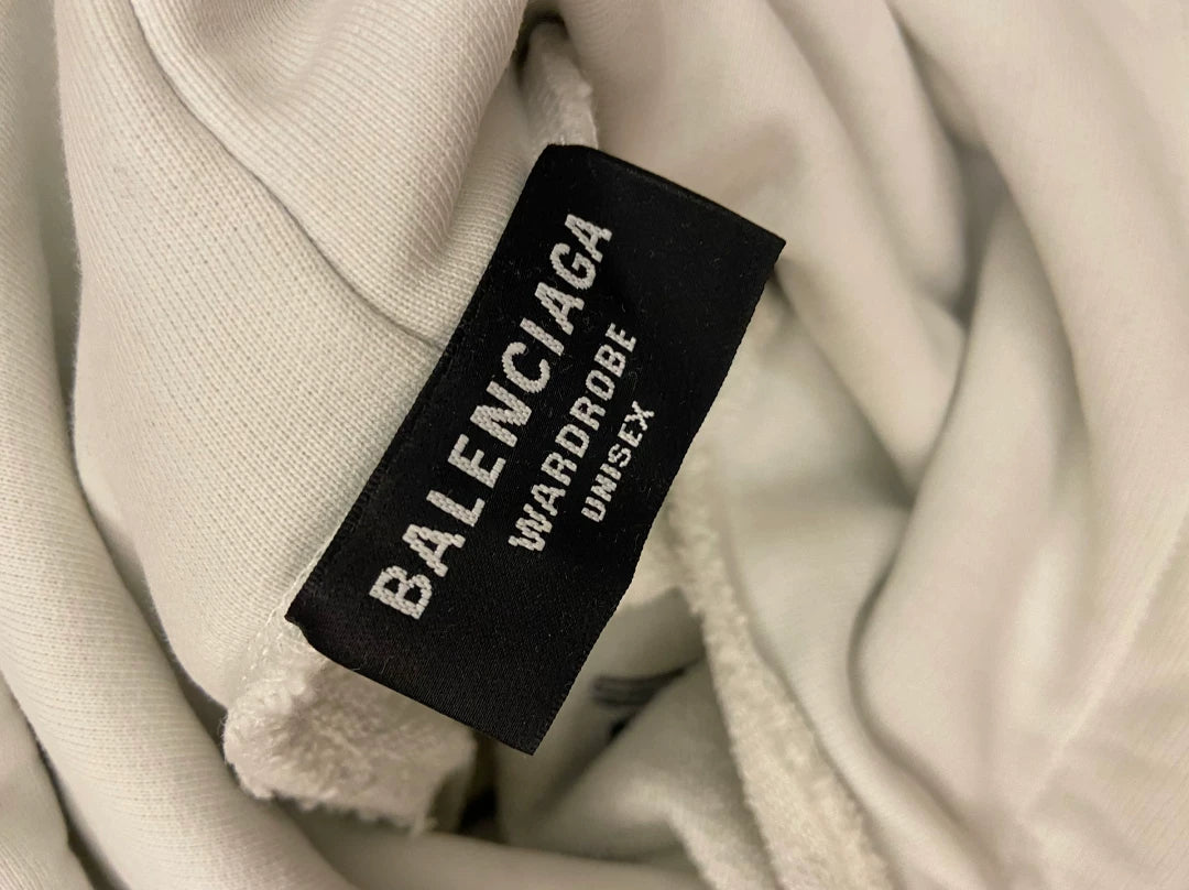 balenciaga political campaign white hoodie