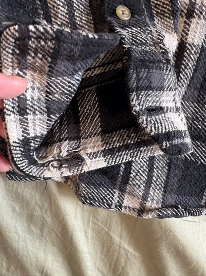 Madness 24FW Black White Plaid Shirt
