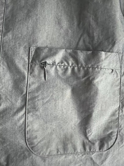 gray blue short sleeve shirt for summer