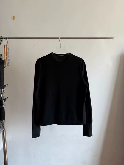 Prada Fleece Hoodie with Red Logo